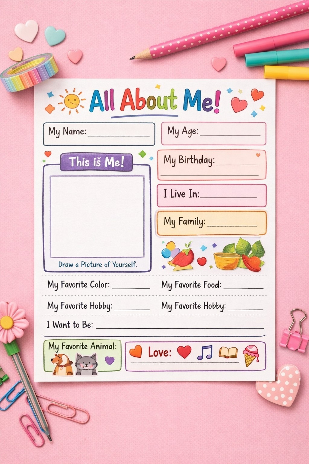 all about me writing paper Affordable from $10 | Fast & Original