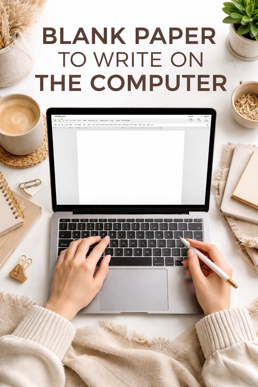 blank paper to write on the computer Affordable from $10 | Fast & Original