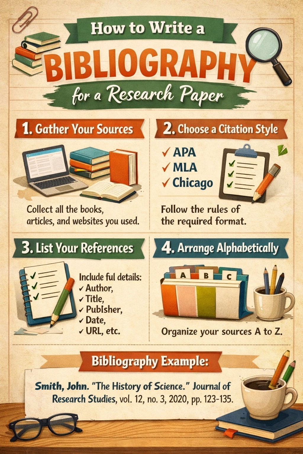 how to write a bibliography for a research paper From $10, Fast ...