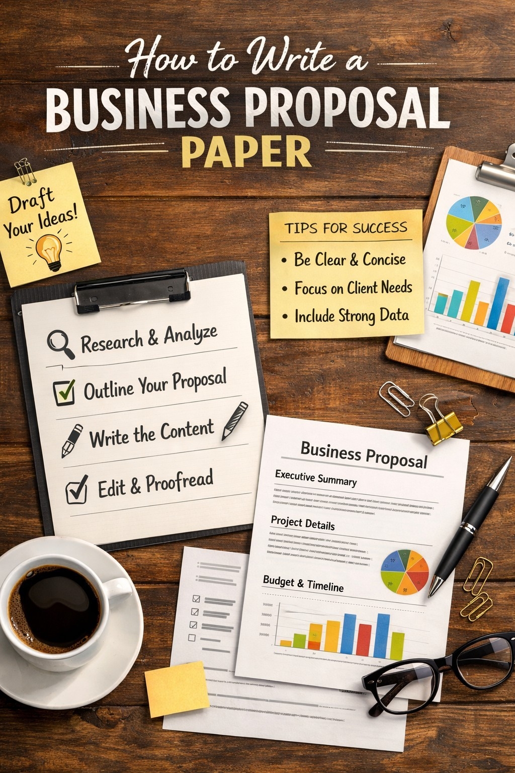 how to write a business proposal paper Done Fast, Cheap & Without ...