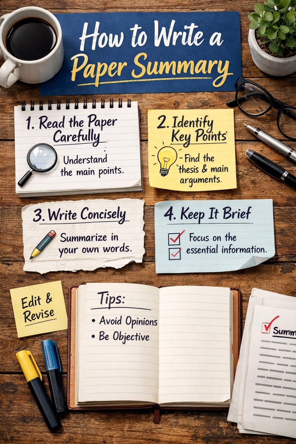 how to write a paper summary 24h Delivery from $10 | No AI